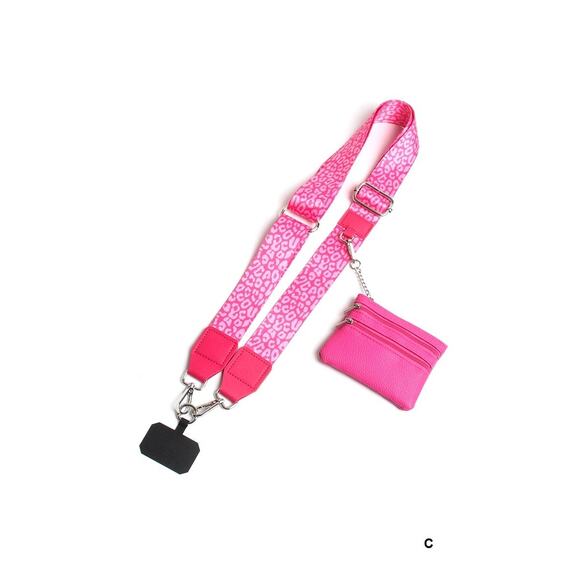 Zenana CLIP & GO CROSSBODY DUO PHONE STRAP & WALLET - Picture 2 of 8